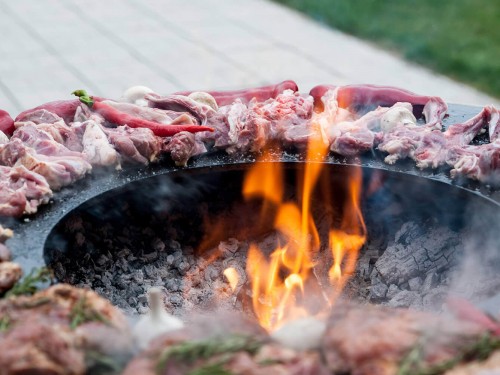 Каре ягненка на мангале