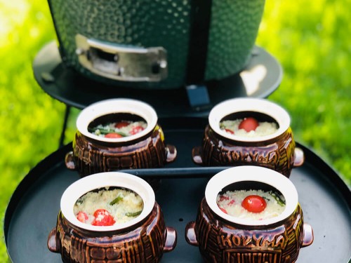Кус-кус в горщиках з бринзою і овочами Кус-кус в горщиках з бринзою і овочами