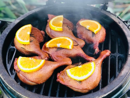 Копчені качині ніжки з апельсином