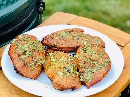 Утиные грудки на гриле