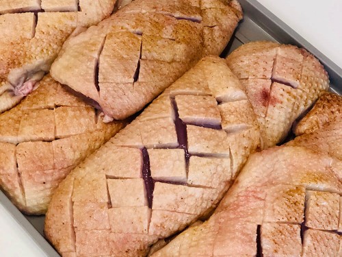 Утиные грудки на гриле