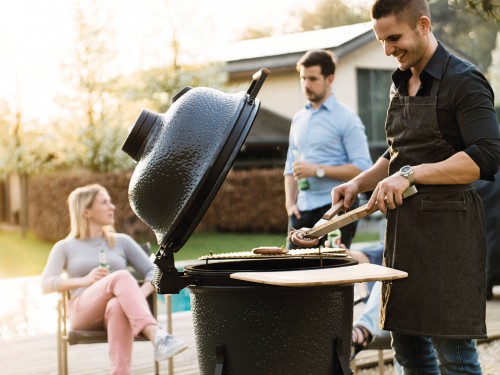 фото 1 Вугільний керамічний гриль-піч BergHOFF LARGE, сірий
