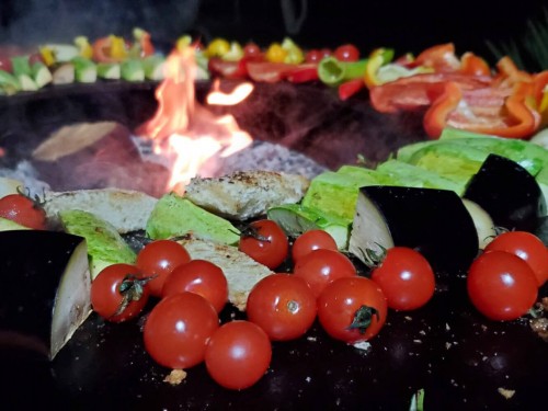 Овощи на мангале