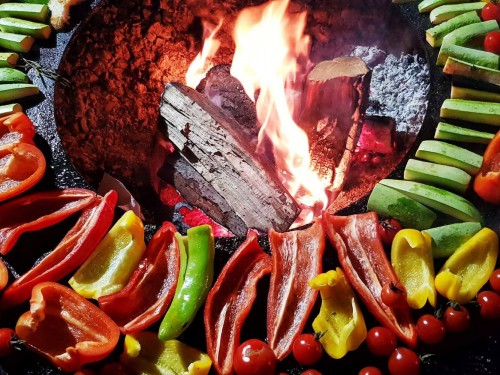 Овощи на мангале