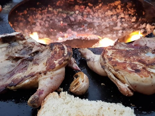 Цыплята на мангале