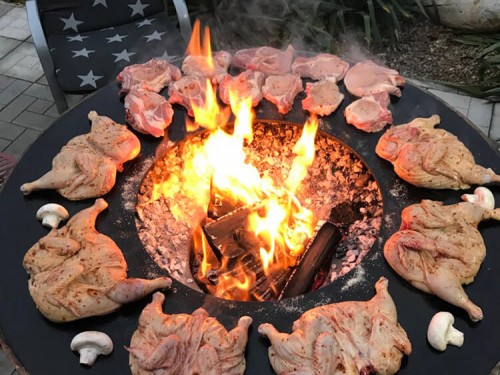 Цыплята на мангале