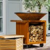 фото 3 Дров'яний гриль-вогнище OFYR CLASSIC STORAGE CORTEN 100 PRO