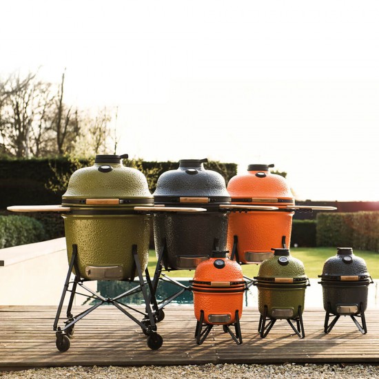 фото 15 Вугільний керамічний гриль-піч BergHOFF LARGE, сірий