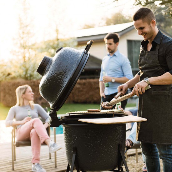 фото 9 Вугільний керамічний гриль-піч BergHOFF LARGE, сірий