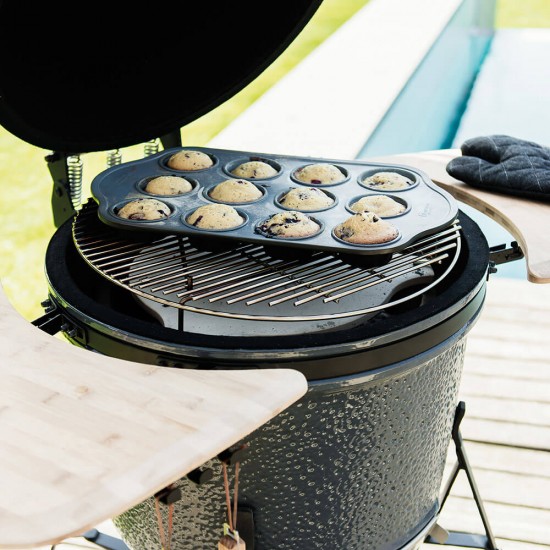 фото 11 Вугільний керамічний гриль-піч BergHOFF LARGE, сірий