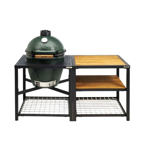 фото 1 Гриль BIG GREEN EGG LARGE + модульная система с полками из акации фото 1 Гриль BIG GREEN EGG LARGE + модульная система с полками из акации