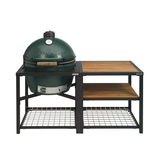 фото 1 Гриль BIG GREEN EGG XLARGE + Модульная система с полками из акации