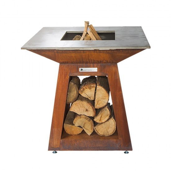 фото 1 Гриль-вогнище Quan Premium Large, коричневий