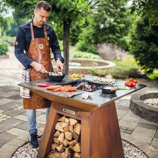 фото 3 Гриль-очаг Quan Premium Medium, коричневий