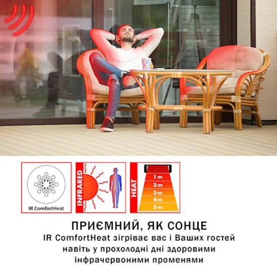 фото 8 Інфрачервоний електричний обігрівач BLUMFELDT MEGALITH