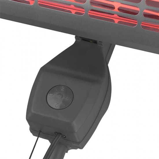 фото 3 Інфрачервоний електричний обігрівач Eurom навісний / вертикальний QT 1800S Golden