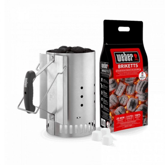 фото 1 Набор для розжига гриля WEBER (стартер, бруски, брикеты)