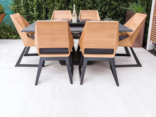 фото 3 Комплект мебели с грилем-очагом Quan, на 6 персон, черный