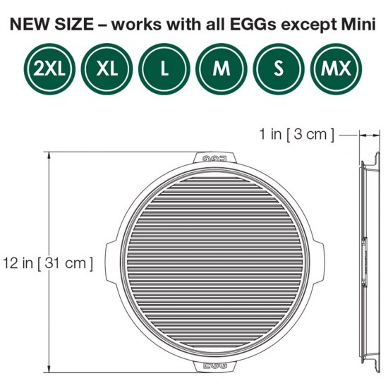 фото 4 Плита кругла чавунна для гриля Big Green Egg