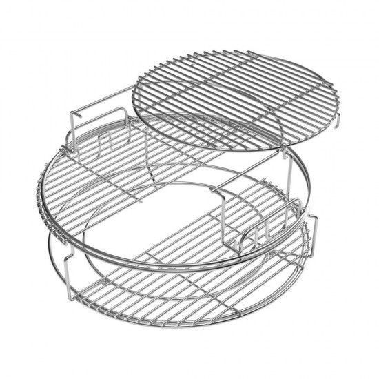фото 5 Гриль BIG GREEN EGG XLARGE + подставка с ручкой + деревянные крылья + решетка на 5 уровней + чехол