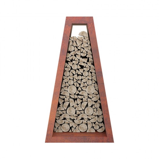 фото 1 Стелаж для зберігання дров Quan Premium, коричневий