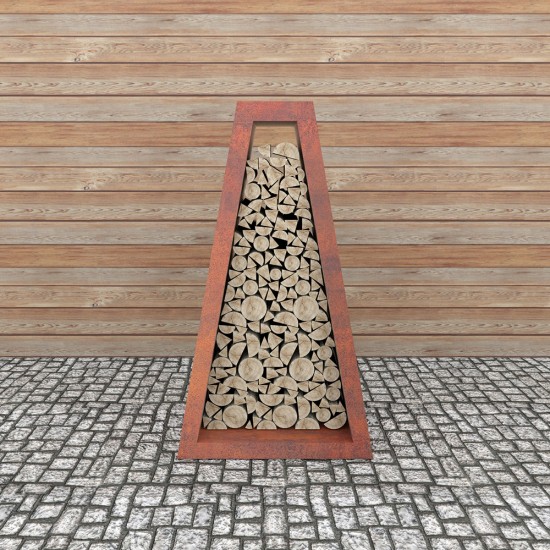 фото 2 Стелаж для зберігання дров Quan Premium, коричневий