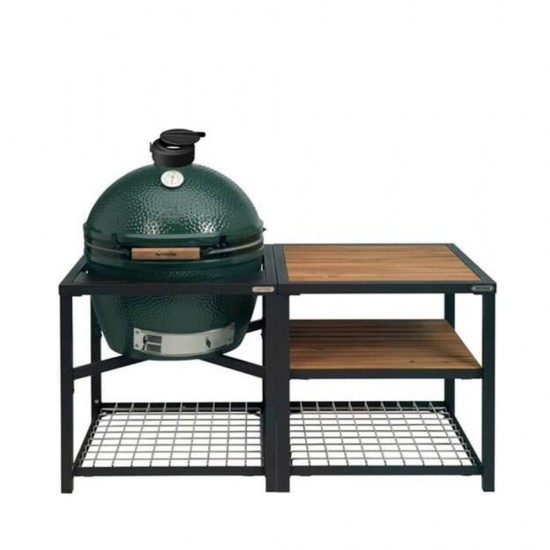 фото 1 Гриль BIG GREEN EGG XLARGE + стіл з отвором + каркас для столу + модульний стіл + решітка на 5 рівнів + полки фото 1 Гриль BIG GREEN EGG XLARGE + стіл з отвором + каркас для столу + модульний стіл + решітка на 5 рівнів + полки