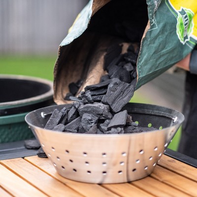 Корзина металлическая для угля BIG GREEN EGG MEDIUM Корзина металлическая для угля BIG GREEN EGG MEDIUM