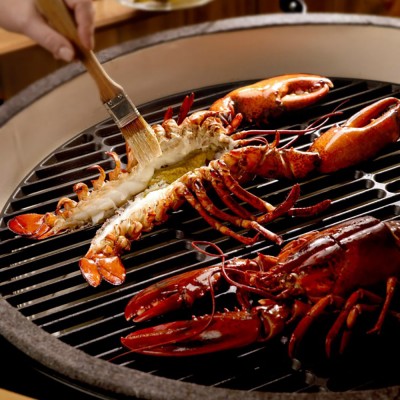 Чугунная решетка для BIG GREEN EGG MEDIUM с логотипом Чугунная решетка для BIG GREEN EGG MEDIUM с логотипом