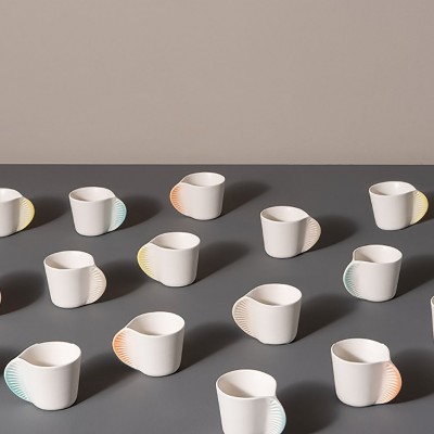 Набор кофейных чашек MORPHOSE GRIS PERLE Набор кофейных чашек MORPHOSE GRIS PERLE