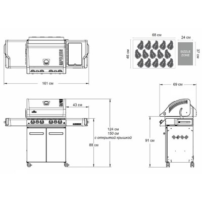 Газовый гриль NAPOLEON LEGEND 485 Газовый гриль NAPOLEON LEGEND 485
