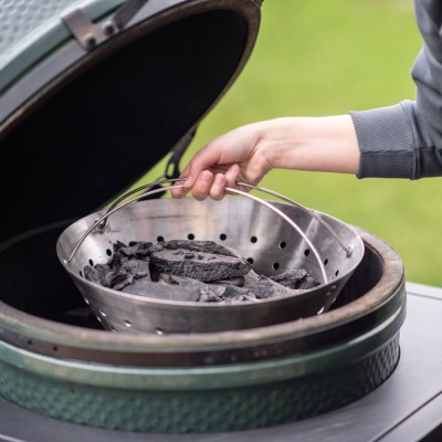 Корзина металлическая для угля BIG GREEN EGG MEDIUM Корзина металлическая для угля BIG GREEN EGG MEDIUM