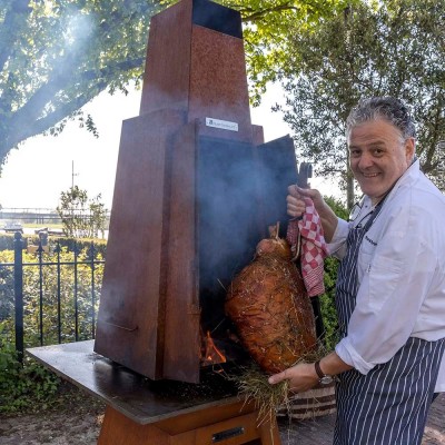 Коптильня Quan, коричневая