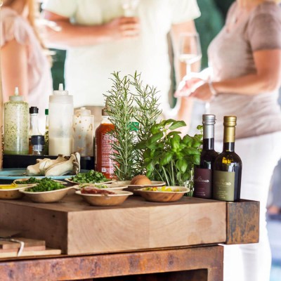 Дров'яний гриль-вогнище OFYR ISLAND CORTEN 100 TEAK WOOD