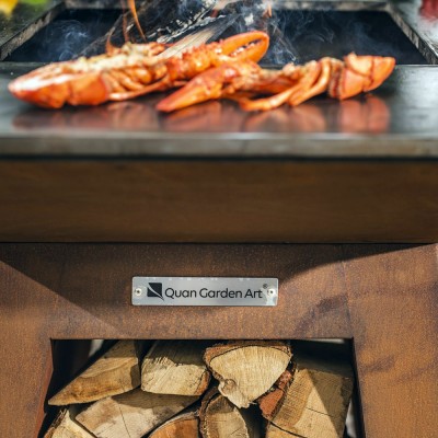 Гриль-вогнище Quan Premium Large, коричневий Гриль-вогнище Quan Premium Large, коричневий