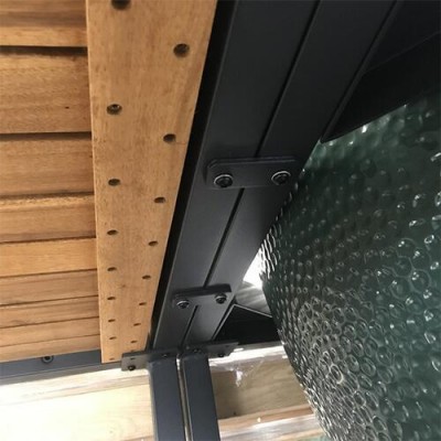 Гриль BIG GREEN EGG LARGE + модульна система з полицями з акації Гриль BIG GREEN EGG LARGE + модульна система з полицями з акації