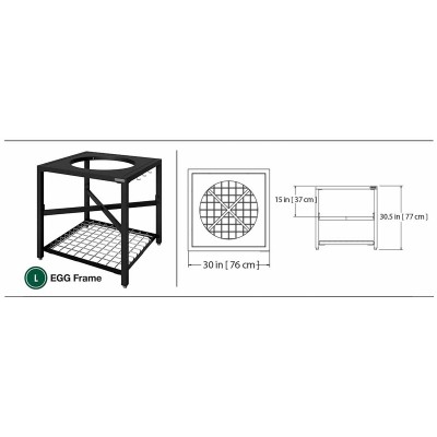 Стол с отверстием для гриля BIG GREEN EGG LARGE Стол с отверстием для гриля BIG GREEN EGG LARGE