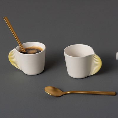 Набор кофейных чашек MORPHOSE JAUNE MIMOSA Набор кофейных чашек MORPHOSE JAUNE MIMOSA